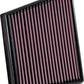 K&N 2015 Jaguar F-Pace V6-3.0L F/I Left Side Replacement Drop In Air Filter