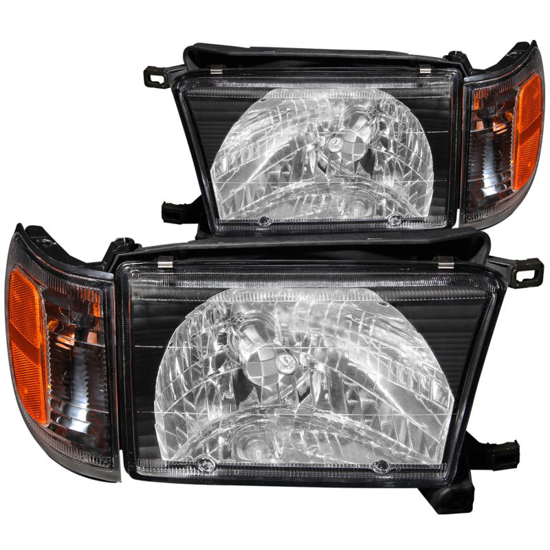 ANZO 1999-2002 Toyota 4Runner Crystal Headlights Black