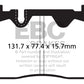 EBC 12+ Audi Q5 2.0 Turbo (Brembo) Yellowstuff Front Brake Pads