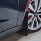 Rally Armor 17-22 Tesla Model 3 Black UR Mud Flap w/ White Logo
