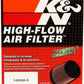 K&N Universal Rubber Filter Dual Flange Oval Tprd 3.75in Base O/S W x 3.438in Top O/S W x 6.75in H