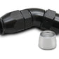 Vibrant 1 Piece PFTE Hose End -16 AN 45 Degree
