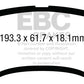 EBC 13+ Ford F250 (inc Super Duty) 6.2 (2WD) Yellowstuff Rear Brake Pads