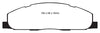 EBC 09-11 Dodge Ram 2500 Pick-up 5.7 2WD/4WD Yellowstuff Rear Brake Pads