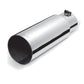 Gibson Round Single Wall Straight-Cut Tip - 3.5in OD/3in Inlet/12in Length - Stainless