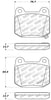 StopTech Performance ST-22 2-Piston Rear Caliper Brake Pads