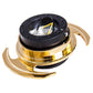 NRG Quick Release Kit Gen 3.0 - Black Body / Chrome Gold Ring w/Handles