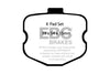 EBC 06-08 Chevrolet Corvette (C6) 7.0 (Z06) Redstuff Rear Brake Pads