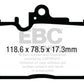 EBC 13+ Lexus GS350 3.5 F-Sport RWD Yellowstuff Front Brake Pads