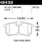 Hawk 00-07 Ford Focus DTC30 Rear Race Brake Pads