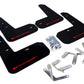 Rally Armor 13-17 Subaru BRZ / Scion FR-S Black UR Mud Flap w/ Red Logo