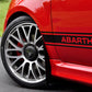 Rally Armor 12-18 Fiat 500 (Pop/Sport/Lounge/Abarth) Black UR Mud Flap w/ Grey Logo