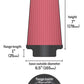 K&N Filter Universal Rubber Filter 5 inch Flange 6 1/2 inch Base 4 3/8 inch Top 7 inch Height