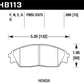 Hawk Honda/ Acura 88-91 Civic Wagon/90-91CRX Si/ 88-90 Prelude S HP+ Street Front Brake Pads