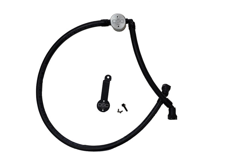 J&amp;L 18-23 Jeep Wrangler JL 3.6L Driver Side Oil Separator 3.0 - Clear Anodized