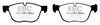 EBC 07-10 BMW X5 3.0 Redstuff Front Brake Pads