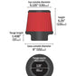 AEM 3.25 inch DRY Flow Short Neck 5 inch Element Filter Replacement