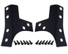 Kentrol 07-18 Jeep Wrangler JK Windshield Support Overlays Pair - Textured Black
