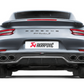 Akrapovic 16-17 Porsche 911 Turbo/Turbo S (991.2) Rear Carbon Fiber Diffuser - High Gloss