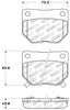 StopTech Performance 06-07 Subaru Impreza WRX (Exc STi) Rear Brake Pads