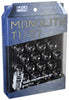 Project Kics 14 x 1.5 Glorious Black T1/07 Monolith Lug Nuts - 20 Pcs