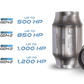 GESI G-Sport 400 CPSI GEN 2 EPA Compliant 2.5in Inlet/Outlet Catalytic Converter-4in x 4in-350-500HP