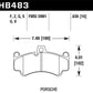 Hawk 08 Porsche 911 Targa 4/4S/03-05 911 GT2/04-08 GT3/07-08 Turbo DTC-70 Race Front Brake Pads