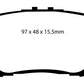 EBC 06-08 Toyota RAV 4 2.4 Greenstuff Rear Brake Pads