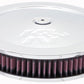 K&N 5 1/8in Flange 11in OD 3 1/4in Height w/ Vent Custom Air Cleaner Assembly