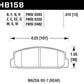 Hawk 2003-2005 Mazda 6 HPS 5.0 Rear Brake Pads