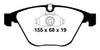 EBC 08-10 BMW M3 4.0 (E90) Redstuff Front Brake Pads