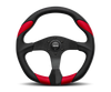 Momo Quark Steering Wheel 350 mm - Black Poly/Black Spokes