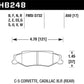 Hawk 97-06 Corvette (incl C5 Z06) Performance Ceramic Street Rear Brake Pads