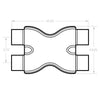 MagnaFlow Smooth Trans X 3/3 X 14 SS