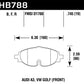Hawk 15-17 VW Golf / Audi A3/A3 Quattro Front High Performance Brake Pads