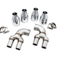AWE Tuning 2019+ BMW M340i (G20) Track Edition Exhaust - Quad Chrome Silver Tips