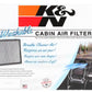 K&N 11-16 Jeep Grand Cherokee / 11-16 Dodge Durango Cabin Air Filter