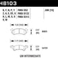 Hawk 1975-1975 Buick Apollo SR HPS 5.0 Front Brake Pads