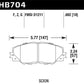 Hawk 09-10 Pontiac Vibe 2.4L / 11-12 Scion tC HPS Front Street Brake Pads