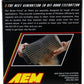 AEM Brute Force Dryflow Air Filter - Conical 6in Base OD / 5.125in Top OD / 5.25in Height