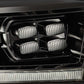 AlphaRex 09-18 Dodge Ram 2500HD LUXX LED Proj Headlights Plank Style Black w/Seq Signal/Smoked DRL