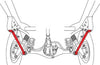 SPC Performance 91-97 Toyota Landcruiser Rear Lower Control Arms (Pair)