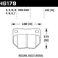 Hawk 06-07 WRX DTC-30 Rear Race Pads