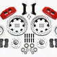 Wilwood Dynapro 6 Front Hub Kit 12.19in Drilled Red 79-87 GM G Body
