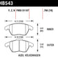 Hawk 2006-2009 Audi A3 TFSIi Quattro 2.0 HPS 5.0 Front Brake Pads