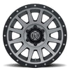 ICON Compression 17x8.5 6x5.5 0mm Offset 4.75in BS 106.1mm Bore Titanium Wheel