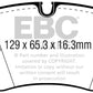 EBC 16-18 Audi Q7 Yellowstuff Rear Brake Pads