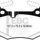 EBC 2016+ Lexus GS-F 5.0L Redstuff Rear Brake Pads