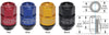 Project Kics Leggdura Racing Shell Type Lug Nut 35mm Closed-End Look 16 Pcs + 4 Locks 12X1.5 Black