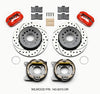 Wilwood Forged Dynalite P/S Park Brake Kit Drilled Red 12 Bolt 2.75in offset Staggered Shock
